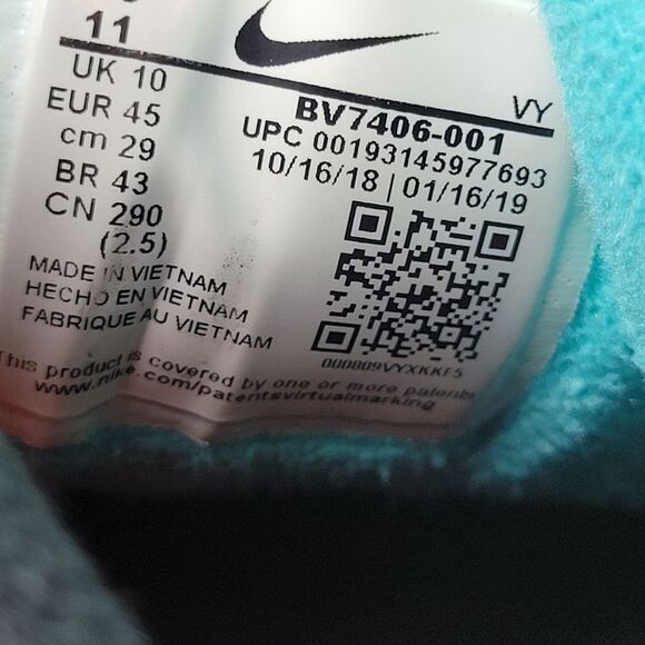 Nike Air Max 2 Light QS 'Logos'× Atmos  Mens Size 11 MultiColor BV7406-001 Sole - Picture 10 of 11